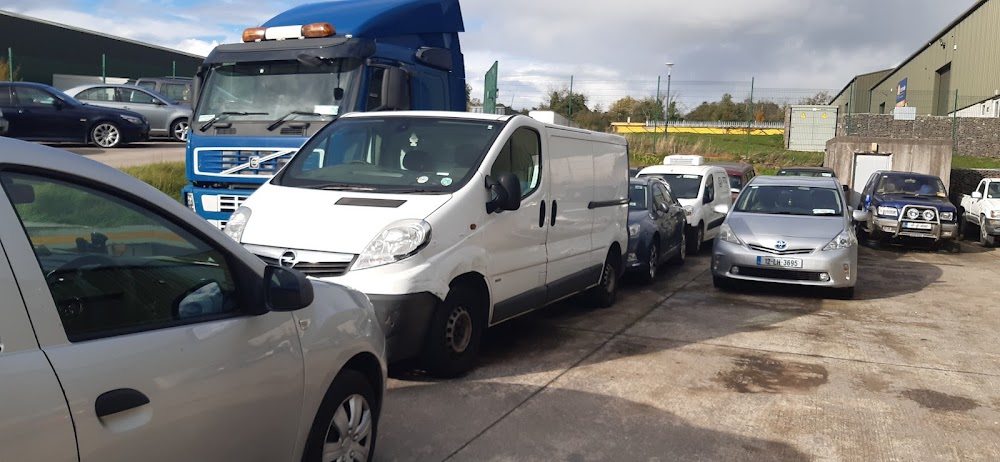Vehicle collection area at Collon Vehicle Dismantlers